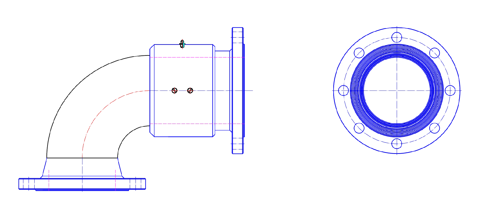 WY02系列直角式法蘭型回轉(zhuǎn)接頭